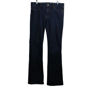 Banana Republic Women 31L Bootcut Mid Rise Dark Wash Blue Denim Jeans